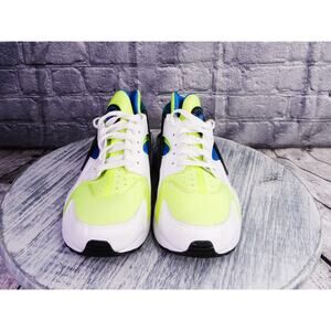 Nike Air Huarache 'Volt"Volt/Photo Blue-Black-White Men Size 11.5 Used No Insole